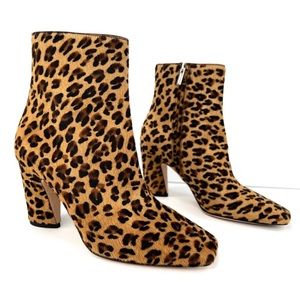 JIMMY CHOO Leopard Ankle Booties